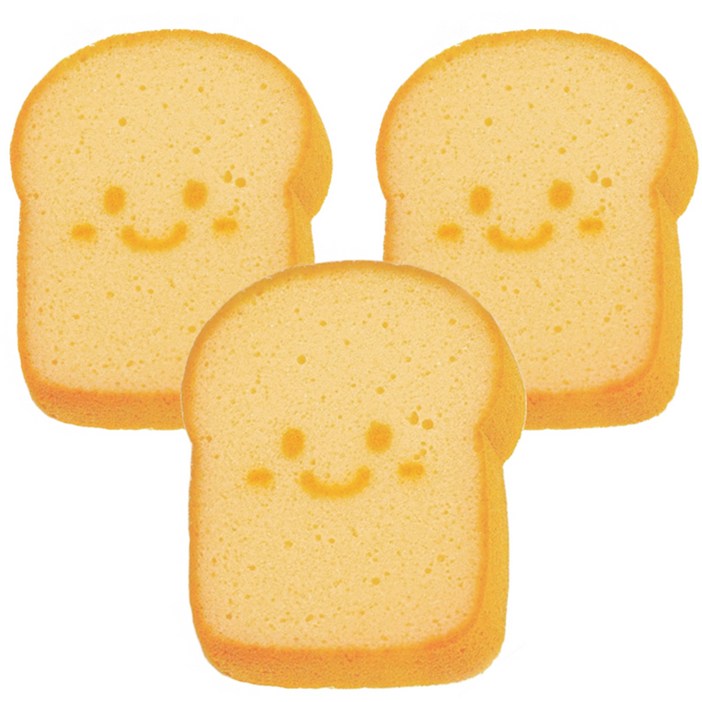 헬로키친 주방 설거지 캐릭터 수세미 식빵