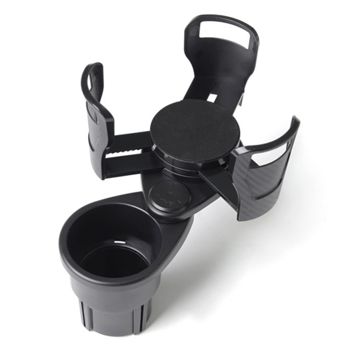 아이예스 차량용 2단 멀티 수납 폭조절 컵홀더 IY360HD
