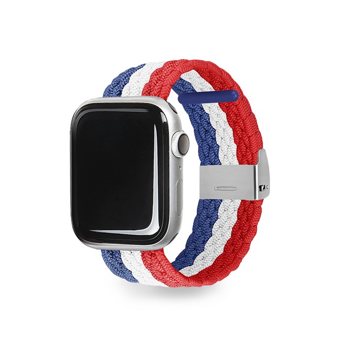 에가든 애플워치 루프밴드 버클 스트랩 384041mm, Blue  Red
