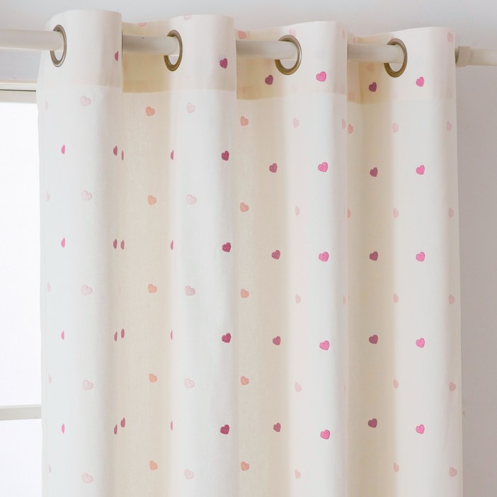 사라하우스 긴창형 아일렛형 아이방 커튼