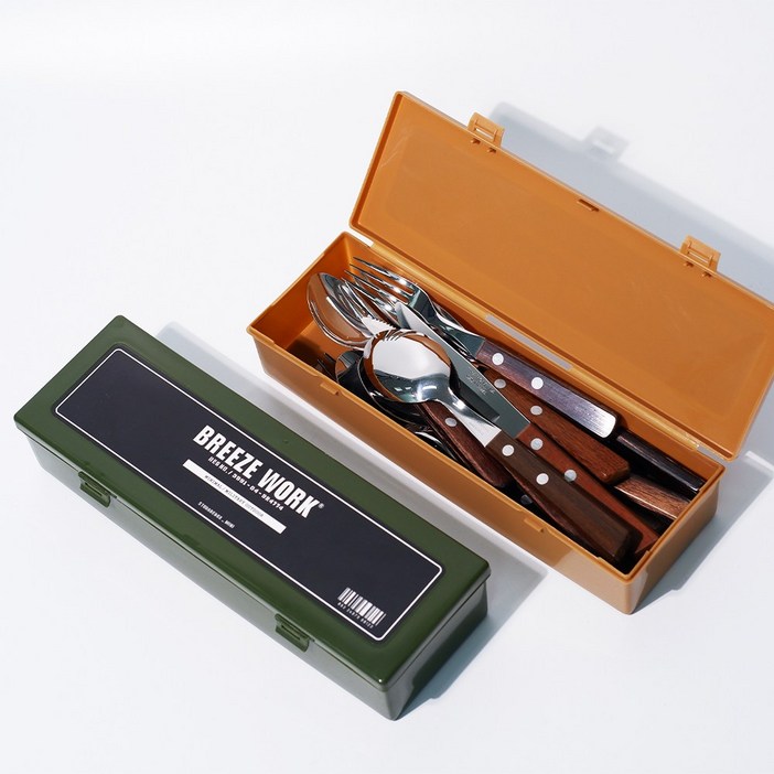 1+1 브리즈워크 캠핑 수저통 세트 휴대용