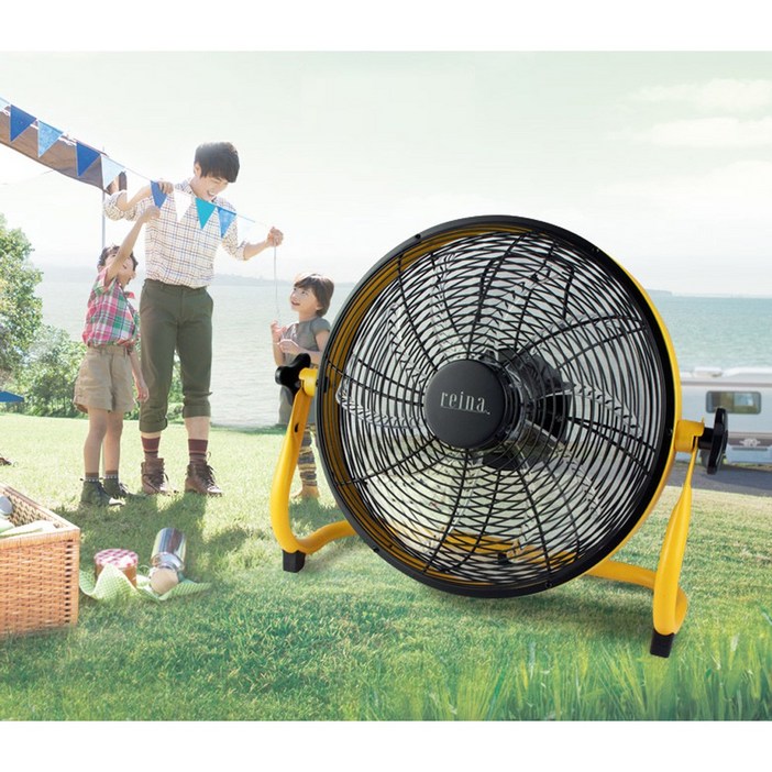 휴대용 무선선풍기 캠핑용 야외용 업소용 공장용 산업용 메탈선풍기 BLDC모터 무소음, RF-DB160