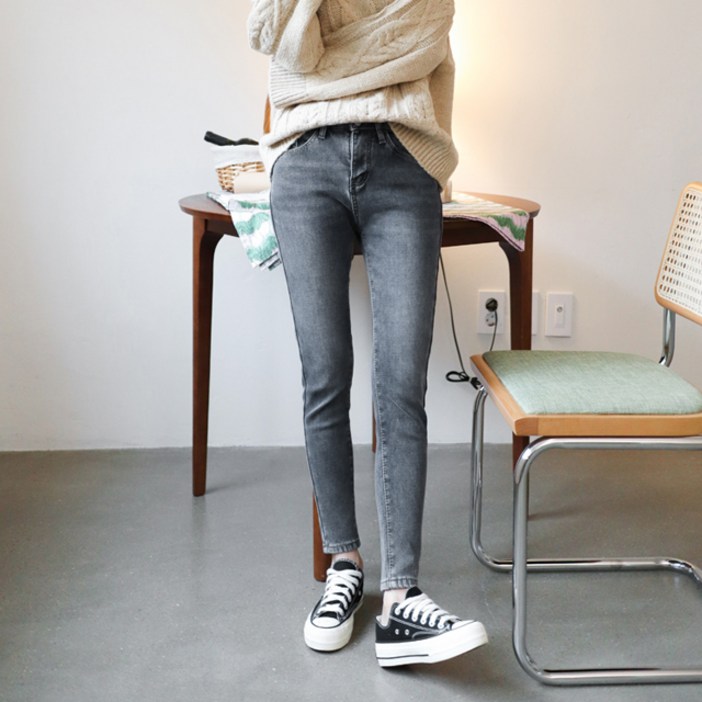 수비진 여성용 융기모 스키니진 SP130