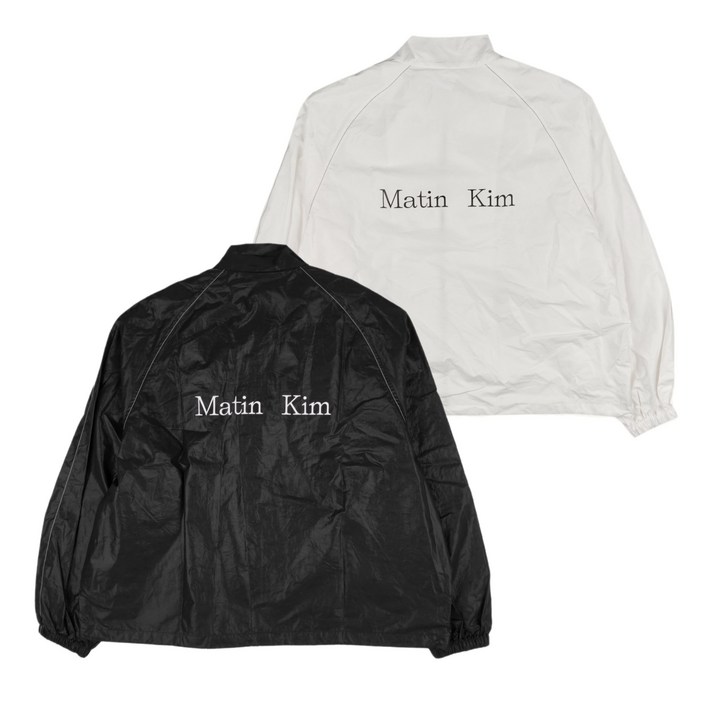 당일발송 마뗑킴 자켓 로고 코팅 점퍼 MATIN KIM LOGO COATING JUMPER  GRAD 정품보증택