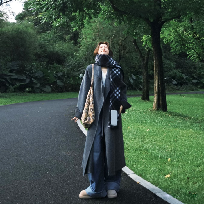 울 롱코트 JI4844SASH