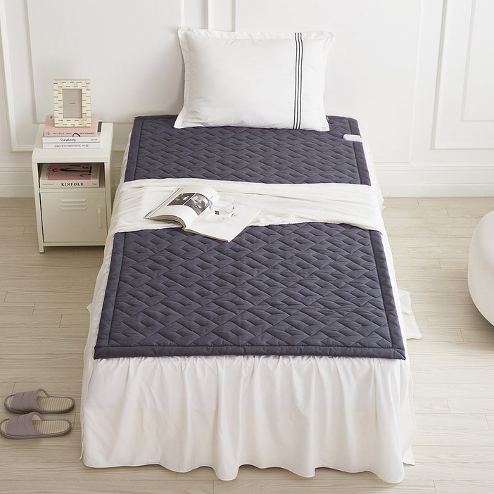 고급원단 한일의료기 전자파없는 탄소매트 전기매트 전기요, 챠콜그레이