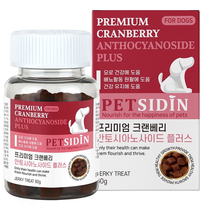 펫시딘 강아지 프리미엄 영양제, 60g, 요로 건강, 1개