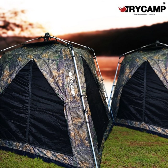 트라이캠프 무결로 솔무늬 민물낚시 텐트 FA2015D