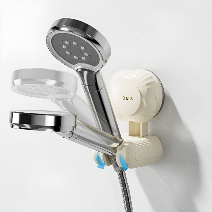 무타공 회전식 욕실 샤워기 헤드 거치대 홀더