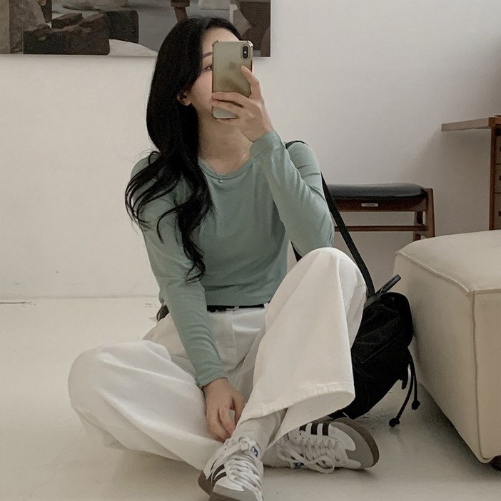 11 이너티셔츠 얇은티 긴팔 무지 레이어드 스판 기본