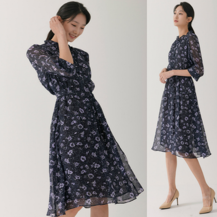 지센창원여성 쉬폰 패턴 원피스 LFOPO801