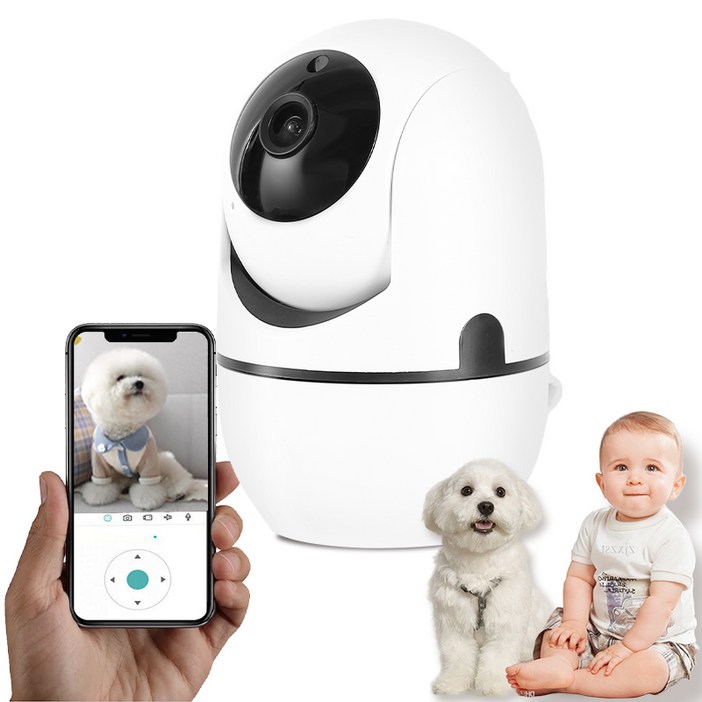 CCTV 스마트 가정용 고화질 카메라 홈캠 실내용 실시간 모니터링 회전형 사각지대 최소화 양방향 오디오, CS201BT, 1개