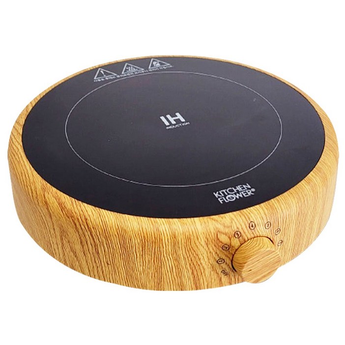 [나눔홈쇼핑 인기상품] 21세기형 IH방식 키친플라워 1구 우드 원형인덕션, 프리스탠딩, nanum_2026