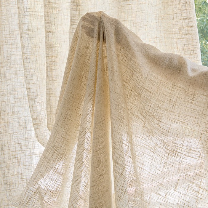 린넨 혼방 쉬폰 커튼