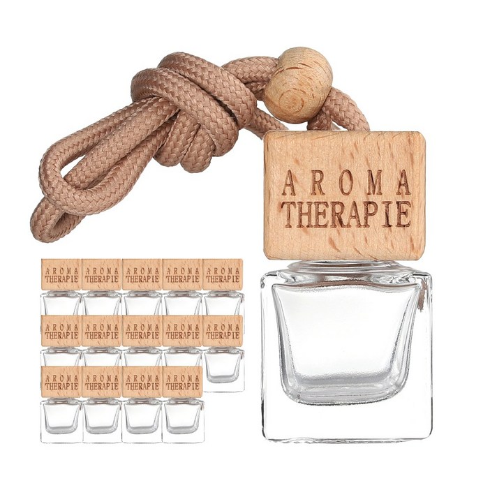 차량용 디퓨저 용기 우드사각 5ml 15개 공병 방향제 베이스, 본상품선택, 5ml, 15개