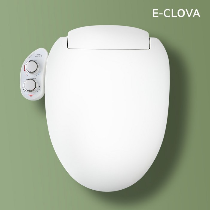 이크로바 기계식비데 무전원 냉온수겸용 시트일체형 수동비데 HB2000