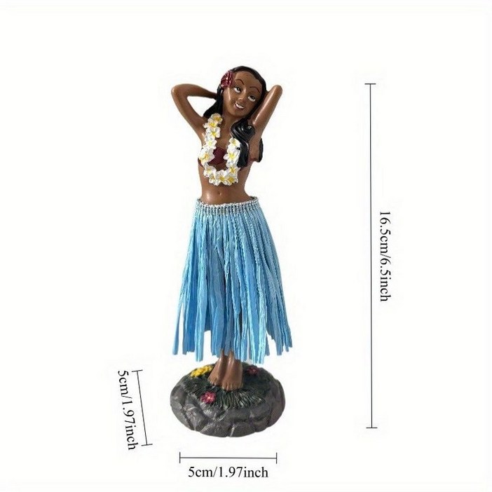 하와이안 대시 보드 인형 춤추는 하와이 거실 장식품