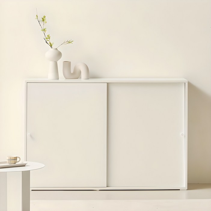 룸앤디 스르륵 슬라이딩 수납장 3단 1200 도어 일반형 방문설치