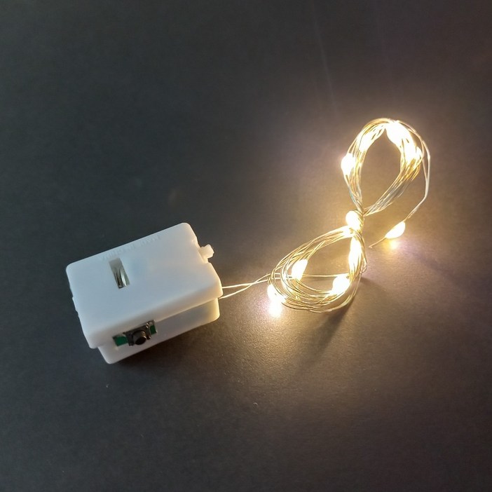 LED 와이어전구1m 10구 웜화이트 캠핑 줄조명 무드등