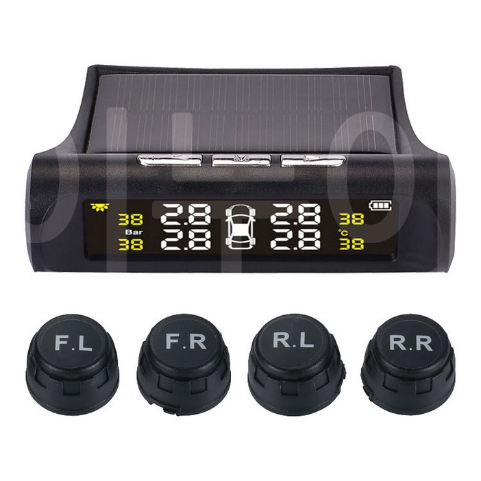 이누아 TPMS 타이어 압력 모니터 공기압 측정기 태양열 외장내장 센서, 컬러스크린외장 센서, 1개