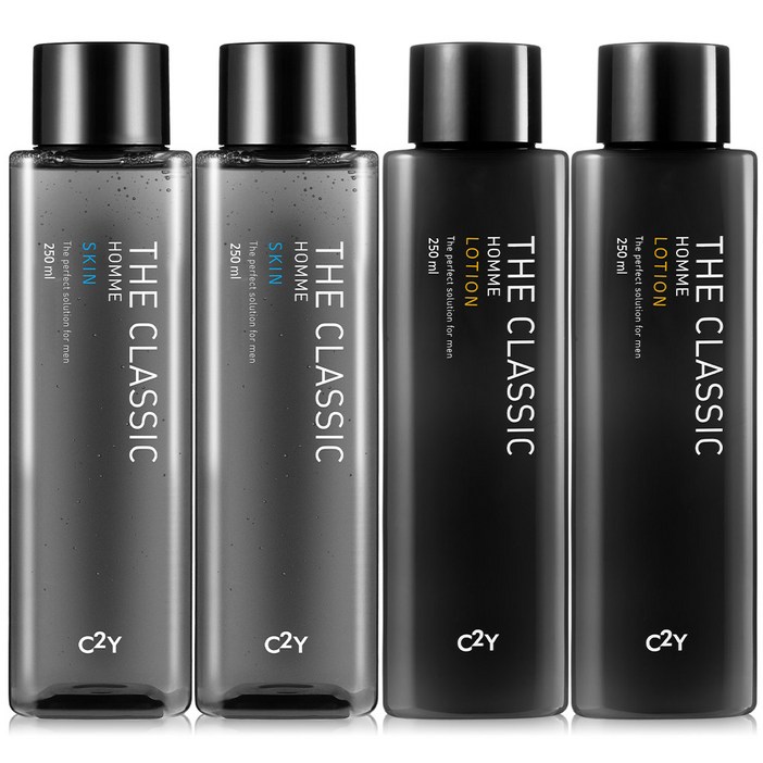 C2Y 대용량 더클래식 남자 옴므 스킨 로션 250ml 4개 총1,000ml 남성화장품