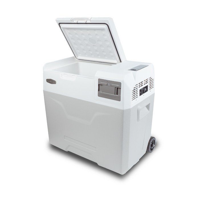 아이스투고 유무선겸용 차량용냉장고 캠핑냉장고 배터리탈착형 50L, 화이트
