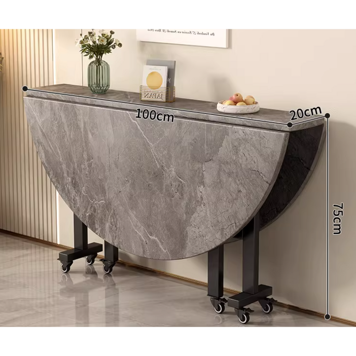 접이식 이동 원형 식탁 주방 거실 다용도 확장형 테이블