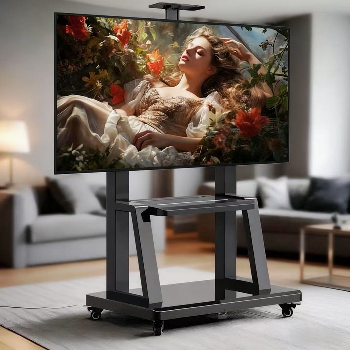 FANOBO 티 비 거 치대 tv거치대 3275인치 티비스탠드적용 70KG 하중 이동식TV 이동식 tv 거치대