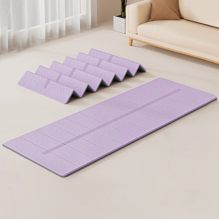 Annisely 요가매트 홈트 접이식 6mm, 1개, 퍼플