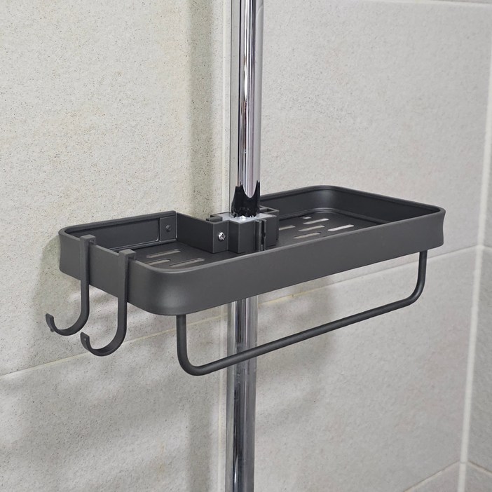 에스이스토어 무타공 물빠짐 샤워기 욕실 선반