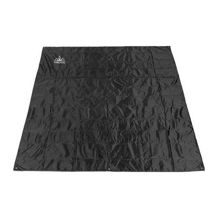 KOOLMAN쿨맨 경량 그라운드 텐트 방수포 Black, 블랙