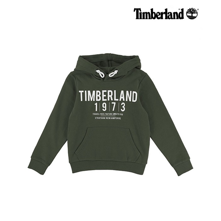 Timberland Kids 1973 Contrast Logo 후드티T25N31 Timberland Kids 1973 Contrast Logo 후드티T25N31