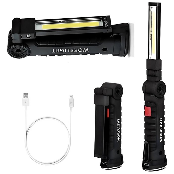 COB 칩 LED 충전식 손전등 후레쉬 캠핑 랜턴 작업등