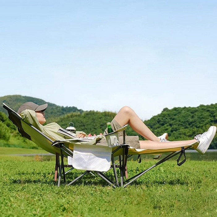 즈이리빙 아웃도어 접이식 리클라이너 캠핑 의자 각도조절 초경량