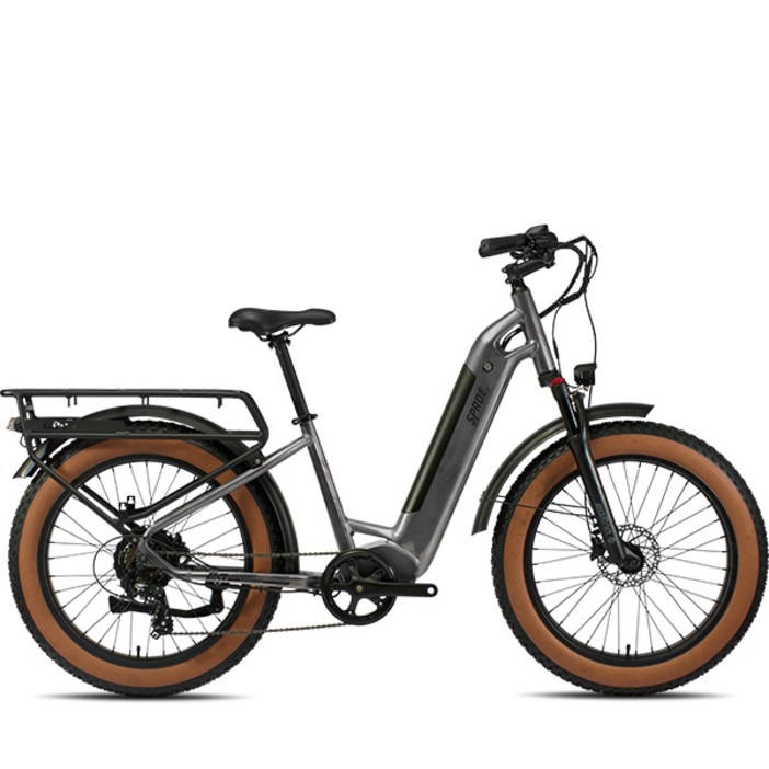 2026 알톤 EBIKE 스페이드24 500W 48V 15Ah 전동 전기자전거, 스페이드24 다크니켈그레이, 알루미늄