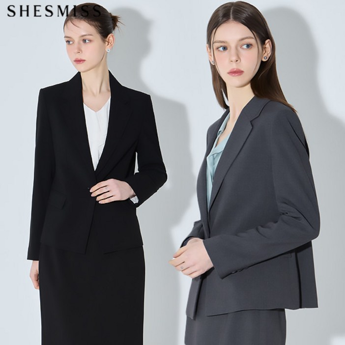 국내매장판 쉬즈미스SHESMISS 포멀클래식 슬림핏 셋업 재킷 택가격 258000원 103595