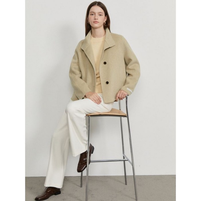 더아이잗 캐시미어 버튼 하이텍 핸드메이드 재킷 IRAM0JK708