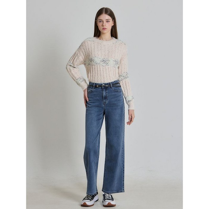 쉬즈미스 약기모 와이드 데님팬츠 택가격 198000원