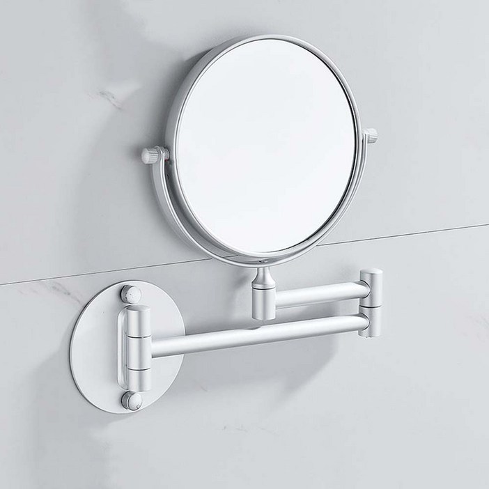 무타공 접착식 면도경 다용도 강력접착 접착제포함, 실버