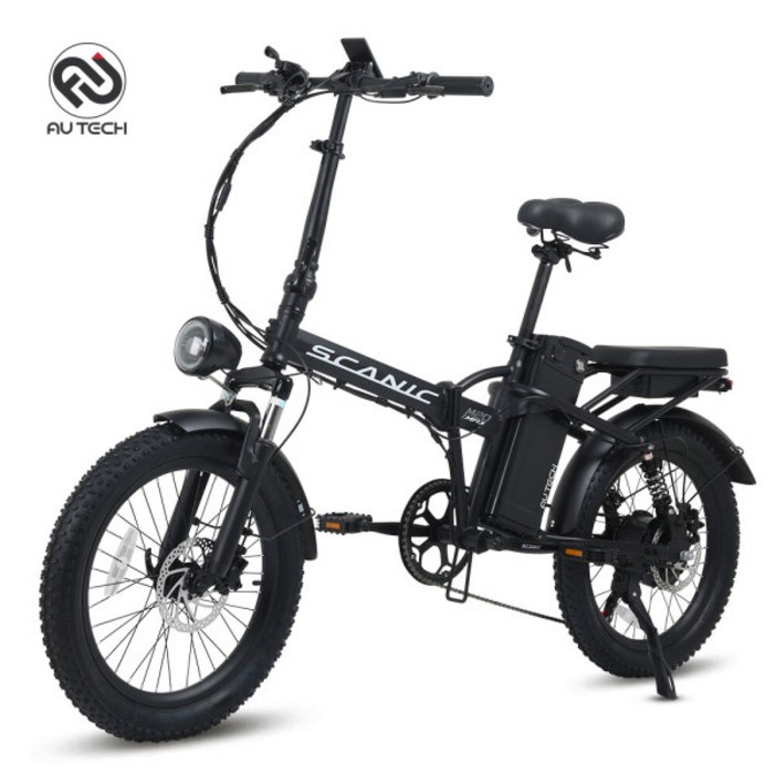 AU테크 펑크방지 타이어 장착 스카닉 M20 MAX 고출력 850W 접이식 전기자전거 48V 20Ah 무료 완조립