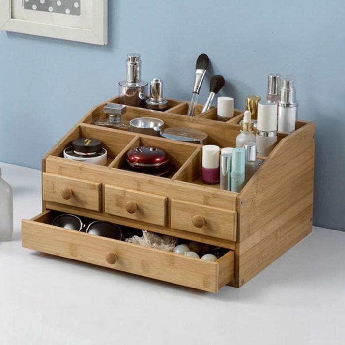키모 원목 소품정리함 2단 서랍형, 1개