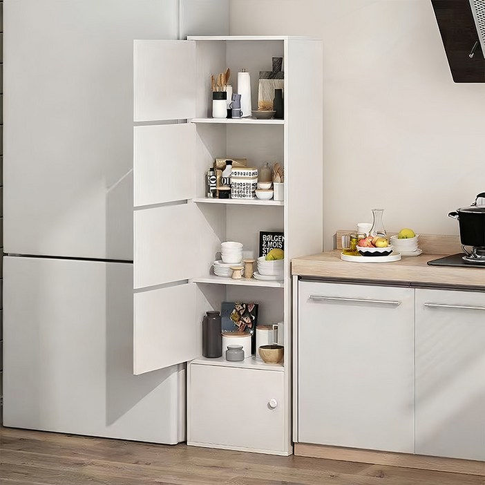 다용도 거실 수납장 주방 틈새 수납장