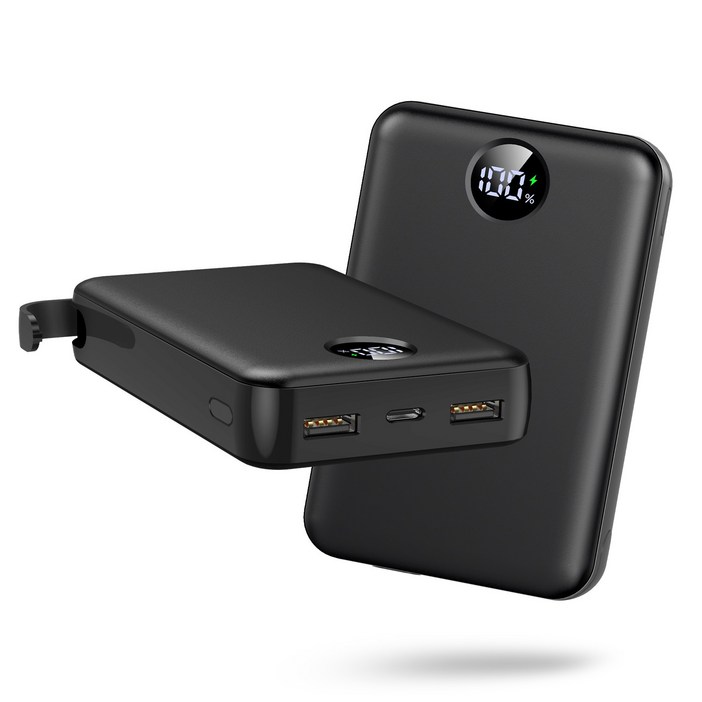 YINTO 대용량 보조배터리 고속충전 40000mAh PD 22.5W QC3.0 잔량표시 확장형 휴대폰 거치대