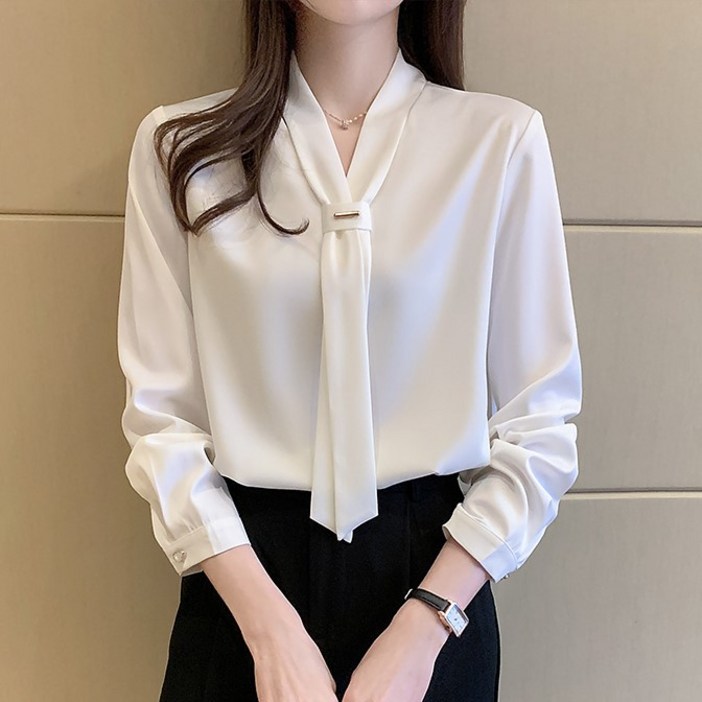 디아리스 봄 가을 정장 리본 여성 블라우스 8521 디아리스 봄 가을 정장 리본 여성 블라우스 8521