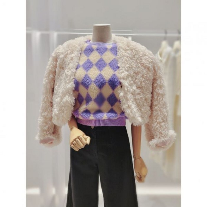 잇미샤 에코 퍼 크롭 자켓ITNCFJK160P