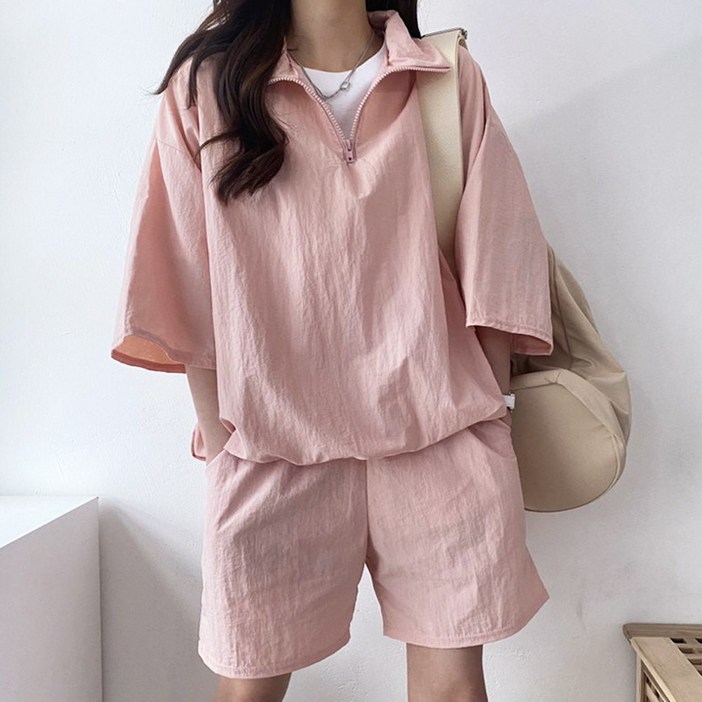 메이킹유 바스락 반집업 반바지 P8001아노락세트(~77size 추가)