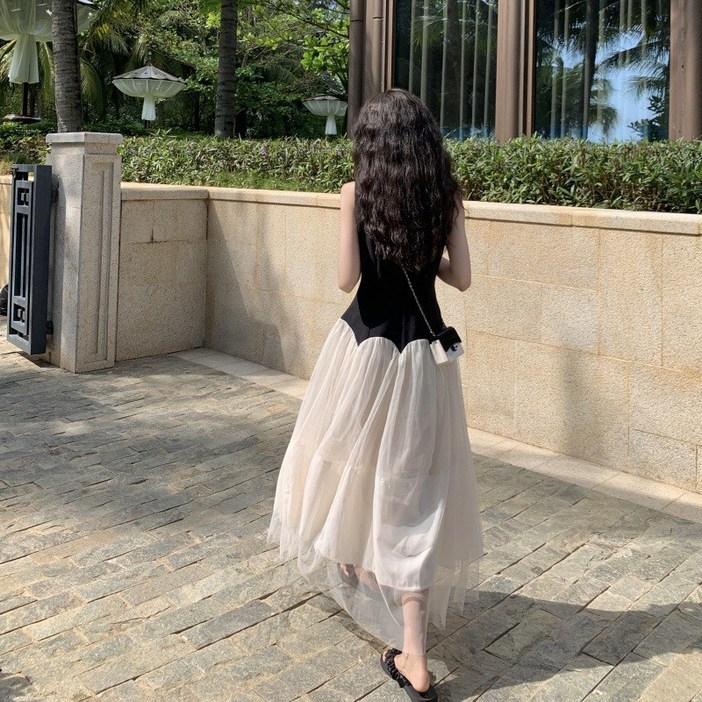 천하오 여성 민소매 쉬폰 엘레강스 원피스 TZ318