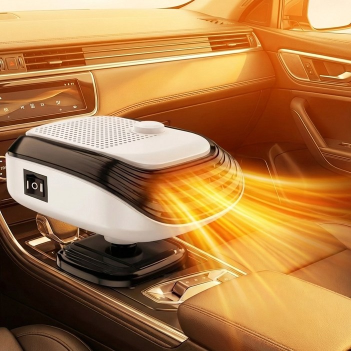 독일의 기술 자동차 미니 차량용 온풍기 12V24V 휴대용 회전가능 히터 전기온풍기 난방기