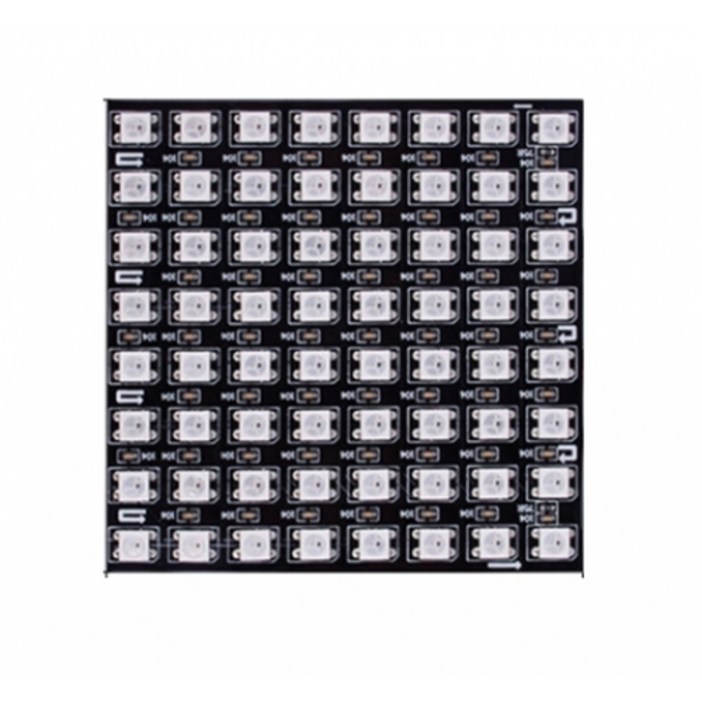 WS2812B 8x8 RGB LED 매트릭스  64픽셀 풀컬러  유연한 소프트 패널  DC5V 입력