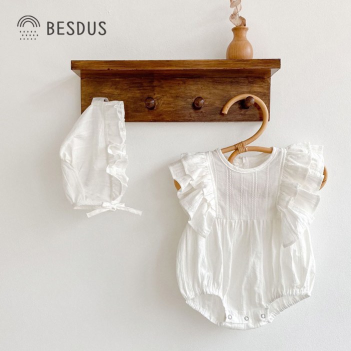 KC인증 당일발송베스더스 여아 아기 베이비 신생아 엔젤 레이스 슈트 여름 백일 돌 촬영룩 베베옷 행사룩 바캉스룩